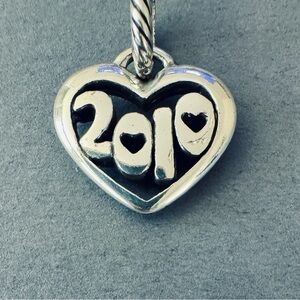 Heart-Shaped 2010 Charm or Pendant